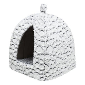 Trixie Kattenmand Iglo Mila Pluche Wit/Grijs 32X32X42 cm