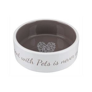 Premium Trixie Voerbak Pets Home Taupe - 4011905250540 voor hond en kat - Bestel nu bij Animal Valley, de online dierenwinkel voor jouw huisdier