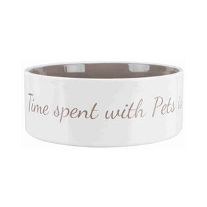 Premium Trixie Voerbak Pets Home Taupe - 4011905250557 voor hond en kat - Bestel nu bij Animal Valley, de online dierenwinkel voor jouw huisdier