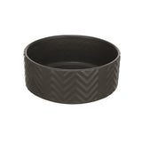 Premium Trixie Voerbak / Drinkbak Wave Keramiek Grijs 16 cm 900 ml - 4047974250211  voor hond - Bestel nu bij Animal Valley, de online dierenwinkel voor jouw huisdier