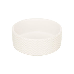 Premium Trixie Voerbak / Drinkbak Wave Keramiek Wit 20 cm 1,6 ltr - 4011905250250  voor hond - Bestel nu bij Animal Valley, de online dierenwinkel voor jouw huisdier